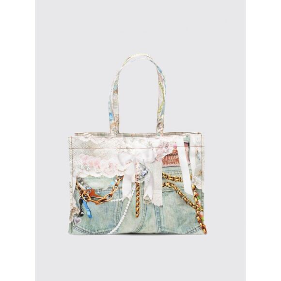 Acne Studios Tote Bag Woman White - Picture 1 of 4